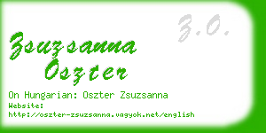 zsuzsanna oszter business card